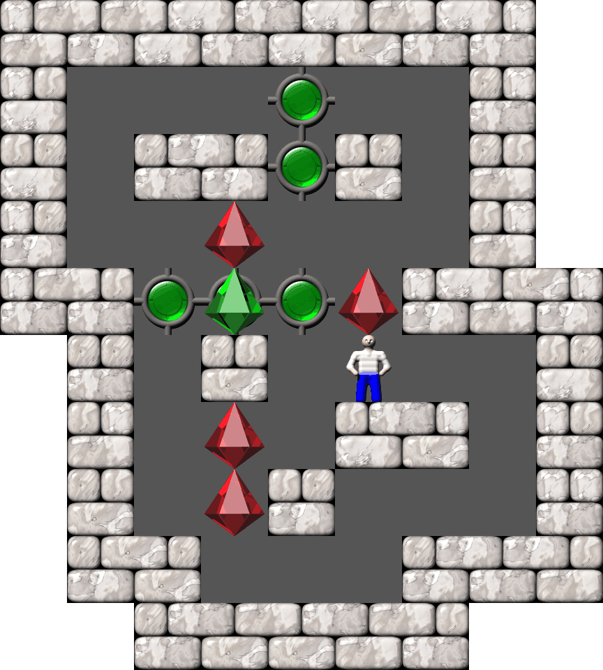 Sokoban Mass Remodel level 1787